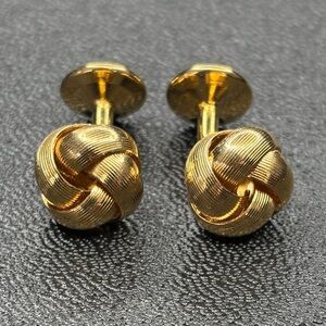 Gold Tone Knot Cufflinks